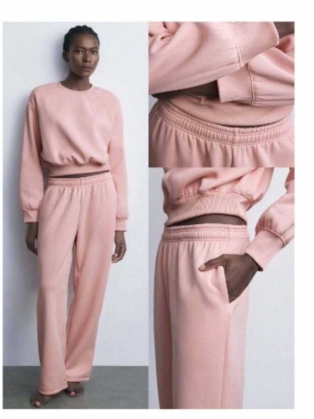 NWOT Pink Jogger Suit Tracksuit Medium